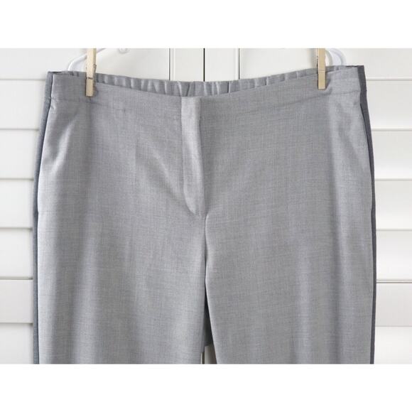 J.JILL NWT $99 Two Tone Contrast Heather Gray Trousers Dress Pants Size 18 - Picture 2 of 5